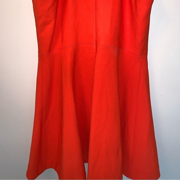 Elizabeth And James Elle Mock Neck Mini Dress Orange 6 - Picture 6 of 9